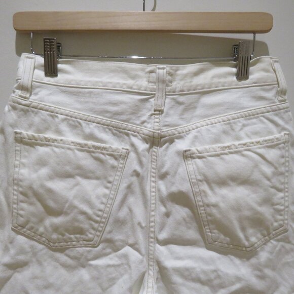 CITIZENS OF HUMANITY Rosa Culotte Denim Jean Shorts White Perla Coastal Preppy - Picture 8 of 11